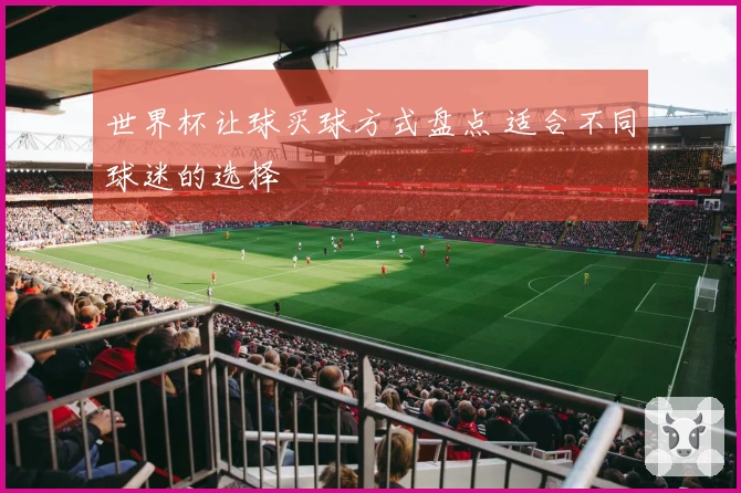 世界杯让球买球方式盘点 适合不同球迷的选择